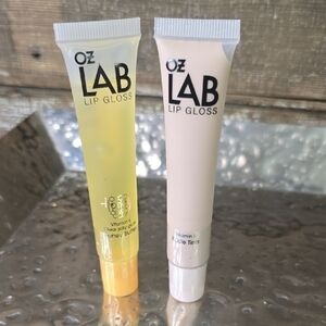 OZ Lab Lip Gloss Set - Honey Butter and Nude Tint, New Without Box